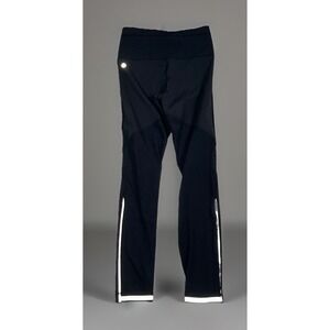 Lululemon Miles Ahead Tight 26" High Rise Black Mesh Panels Women's Size 4